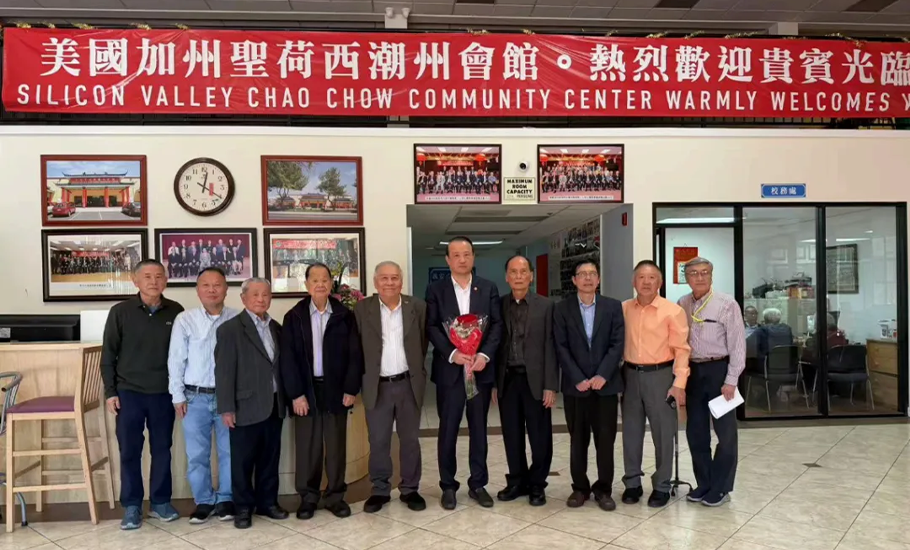 國際潮團總會張乙坤執行主席應邀訪問美國加州聖荷西潮州會館