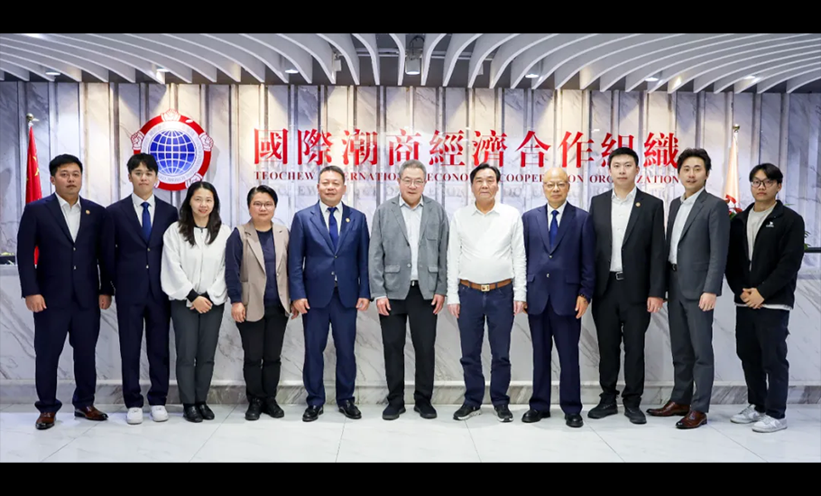 國際潮團總會陳幼南執行主席一行走訪國際潮商經濟合作組織